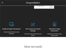 Tablet Screenshot of designedbyben.com